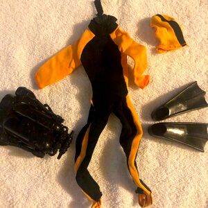 GI JOE SCUBA SUIT & ACCESSORIES!!